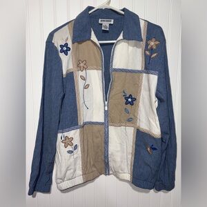 Vintage Alfred Dunner Women's Patchwork Jacket| Size 10